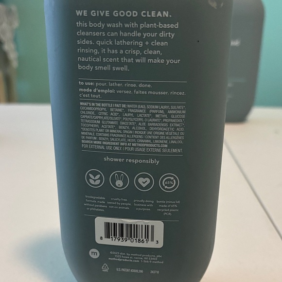 Method Men Body Wash Set of 3 bottles of 18oz each - Picture 5 of 5